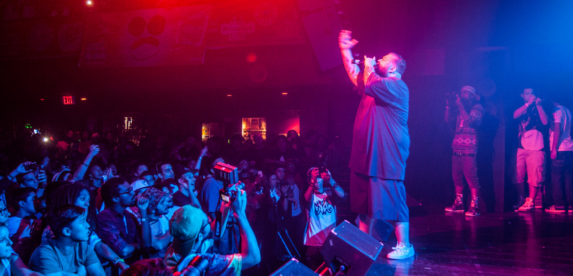 Action Bronson performing in Ft. Lauderdale at Revolution Live on August 17th, 2013.