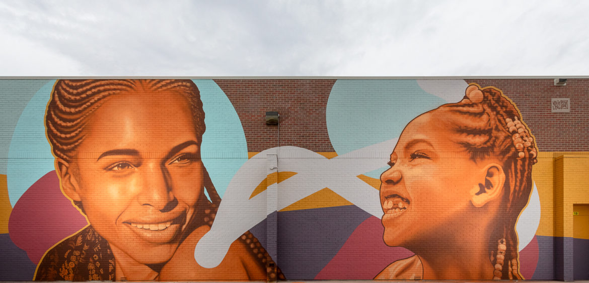 The RAW Project is a Miami-based nonprofit that partners with local artists to beautify schools in underserved areas. It started in Wynwood in 2014 at Jose De Diego Middle School, and has since completed multiple mural projects throughout Denver. In September of 2018, they initiated a new series of murals at Cheltenham Elementary in September featuring works by Trek6, Findac, Kevin Ledo, Dale Grimshaw, Patrick Kane McGregor, Jazz Guetta, Jerry "BirdO" Rugg, Eric Skotnes, Bikismo, Otto Schade, Shepard Fairey, Flmngo, Dean McKeever, Dean "ZEUS" Colman and more. For more information, please visit The RAW Project at www.therawproject.org