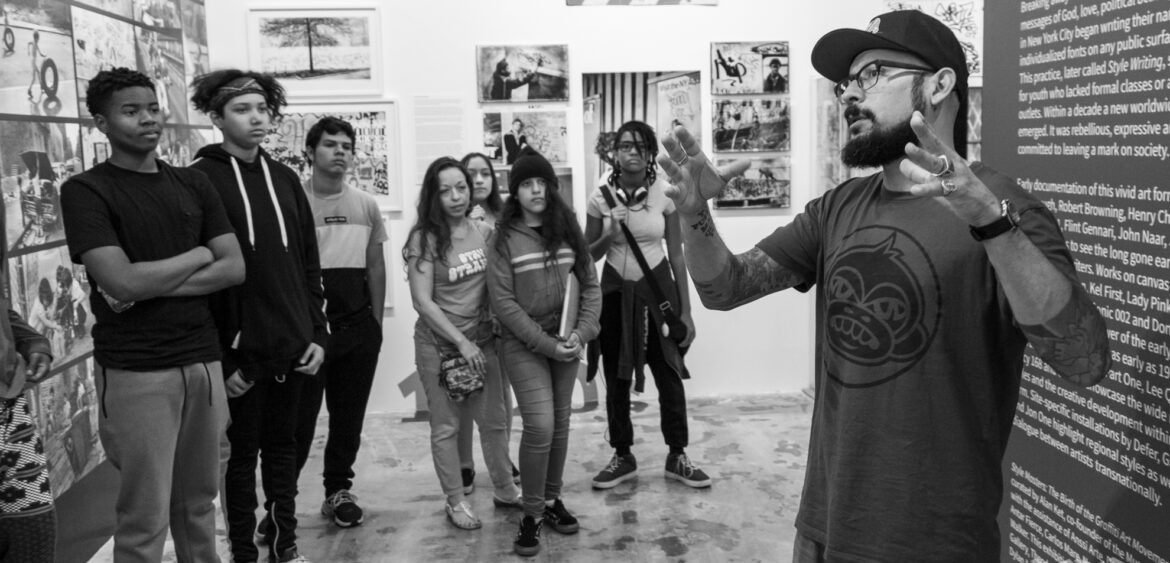 During the PATH 2019/2020 Winter Intensive, some students got to experience Wynwood's Museum of Graffiti; the world's first museum dedicated to the evolution of graffiti art. Co-founder Alan Ket and curator Carlos "MARE139" Rodriguez welcomed the students with a personalized tour, where they were touched on the history, styles, and future of graffiti culture.