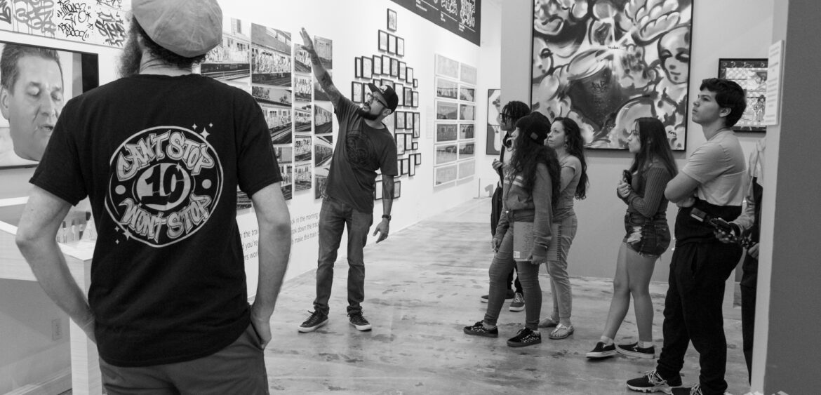 During the PATH 2019/2020 Winter Intensive, some students got to experience Wynwood's Museum of Graffiti; the world's first museum dedicated to the evolution of graffiti art. Co-founder Alan Ket and curator Carlos "MARE139" Rodriguez welcomed the students with a personalized tour, where they were touched on the history, styles, and future of graffiti culture.